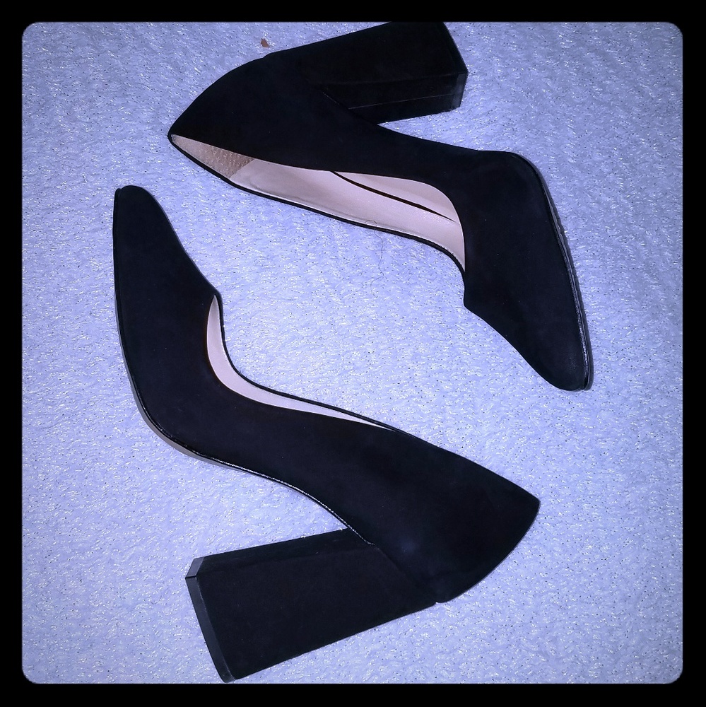 Vince Camuto Talise, Black Nubuck, Size 9, In box